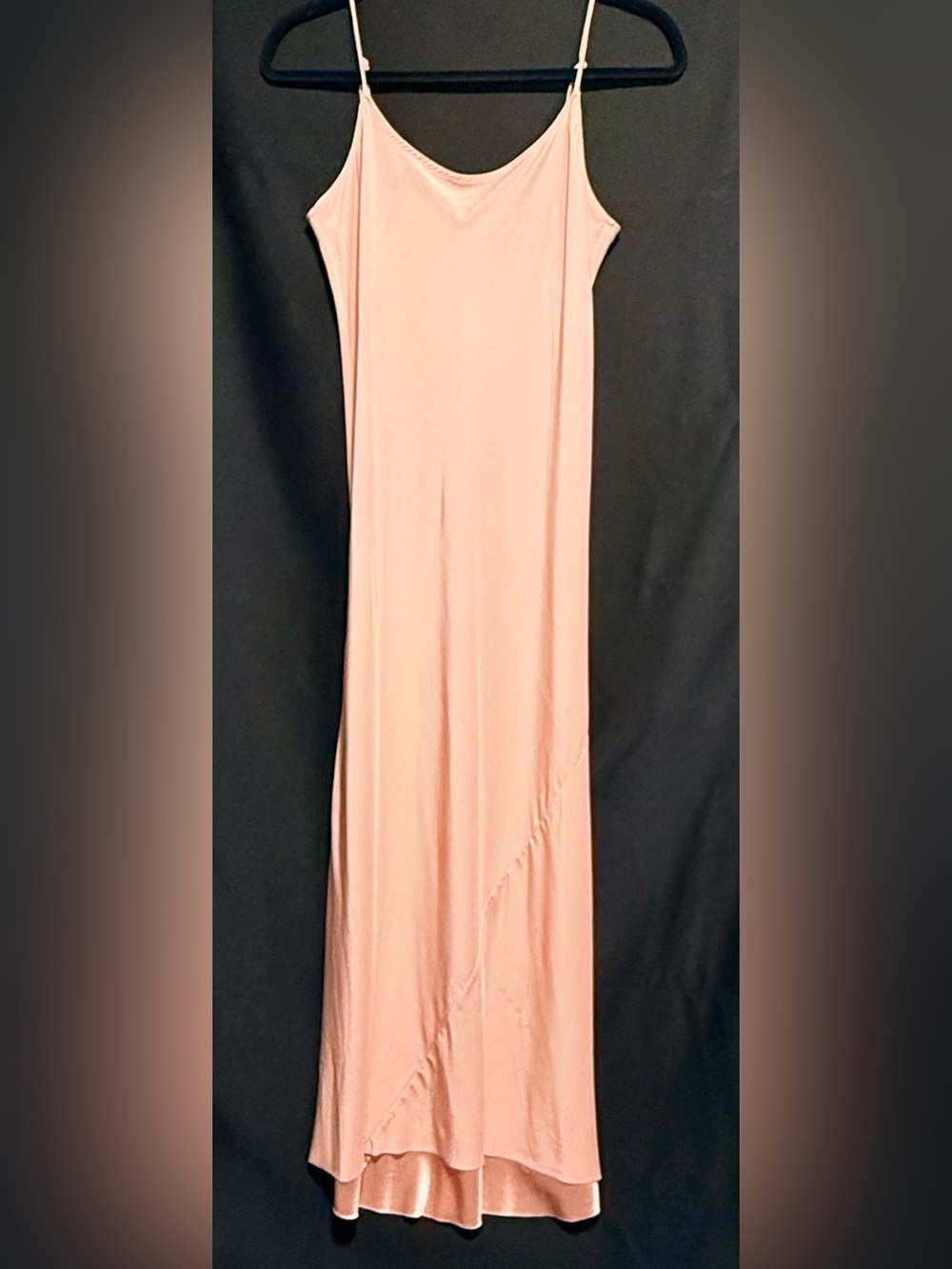 AYR Who’s She Blush Pink Silk Slip Midi Dress Small